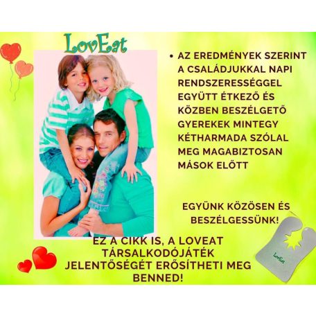 LOVEAT TÁRSALKODÓJÁTÉK -CSALÁDOK RÉSZÉRE 17 DB PAPÍRPARTEDLIVEL