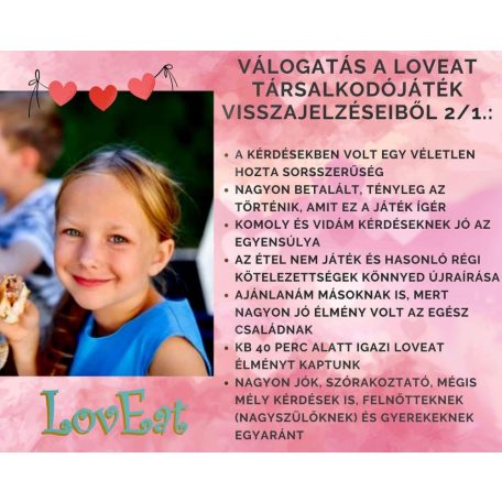 LOVEAT TÁRSALKODÓJÁTÉK -CSALÁDOK RÉSZÉRE 17 DB PAPÍRPARTEDLIVEL