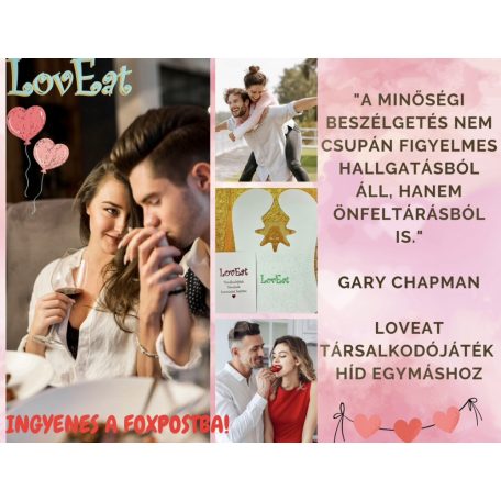 LovEat Társalkodójáték Pároknak-Játékleírás az 55 db kérdéssel