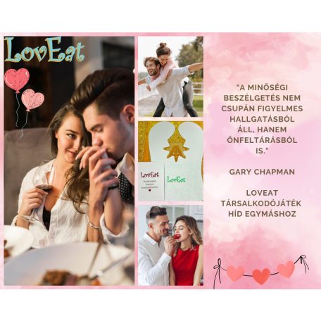 LovEat Társalkodójáték Pároknak-Játékleírás az 55 db kérdéssel
