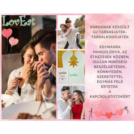 LovEat Társalkodójáték Pároknak-Játékleírás az 55 db kérdéssel
