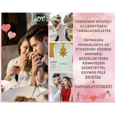 LovEat Társalkodójáték-Párok részére: 2 DB TEXTILPARTEDLIVEL 